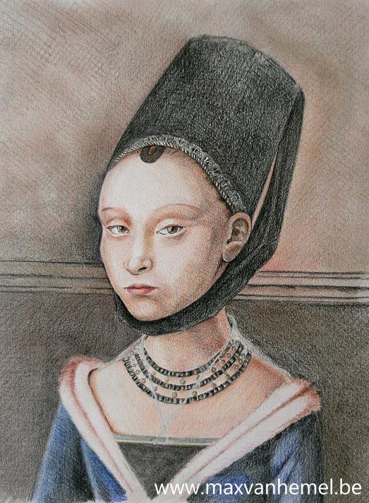 portret van een jonge edelvrouw